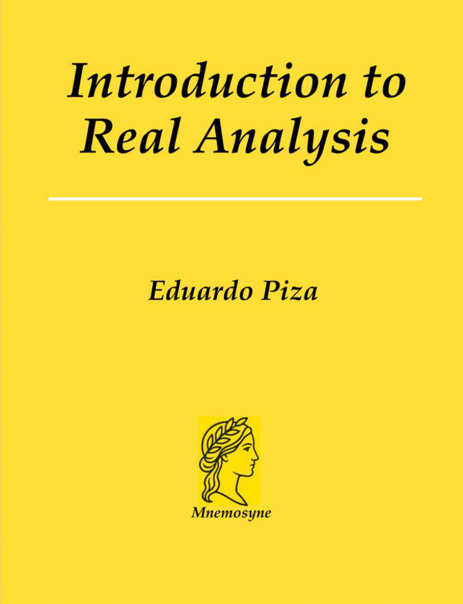 Portada de Introduction to Real Analysis